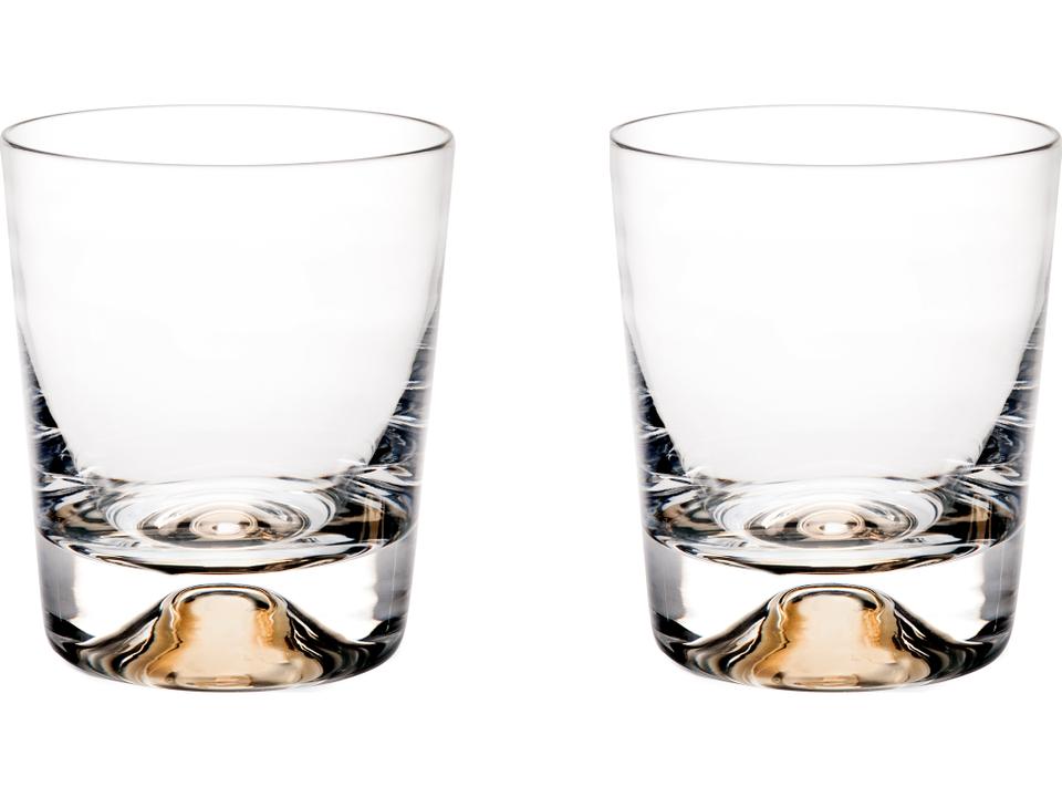 Olympos Old Fashion Glass Set of 2 with Gold Detail