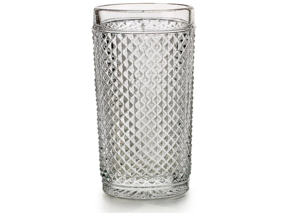 Bicos Set of 4 Clear Handmade Highball Glasses