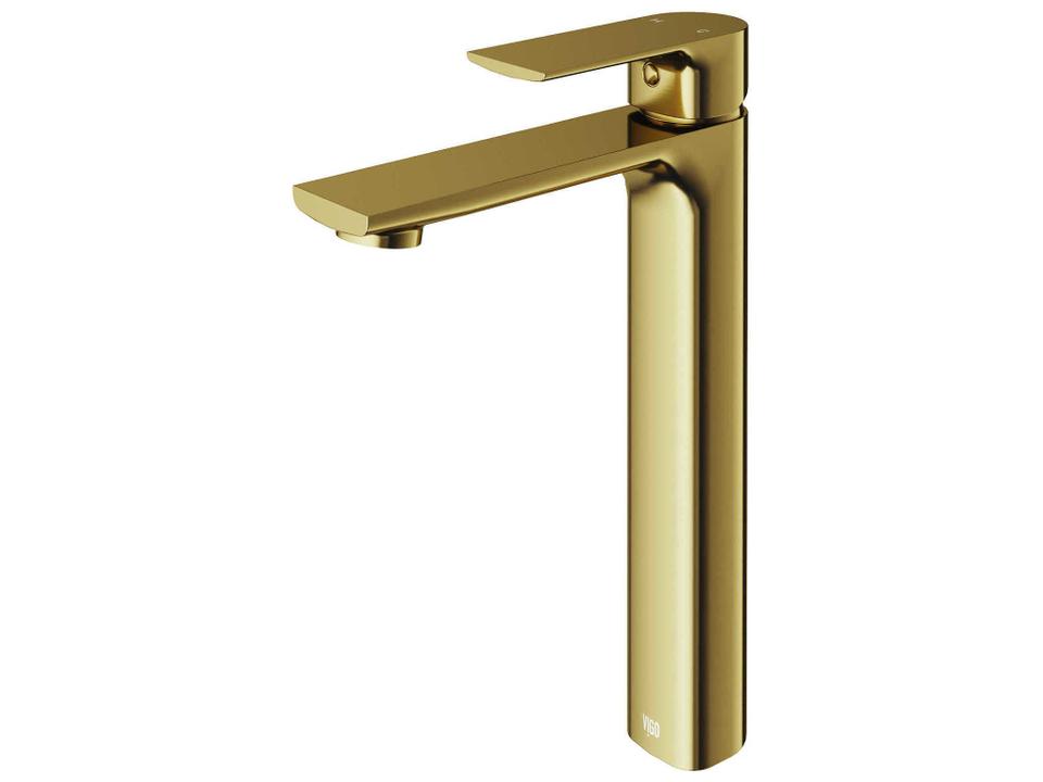 Norfolk Single Handle Vessel Bathroom Faucet in Matte Brushed Gold