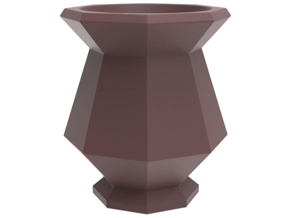 Vondom Origami Planter in Matte Garnet