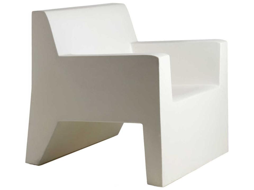 Vondom Jut White Matte Polyethylene Outdoor Lounge Chair