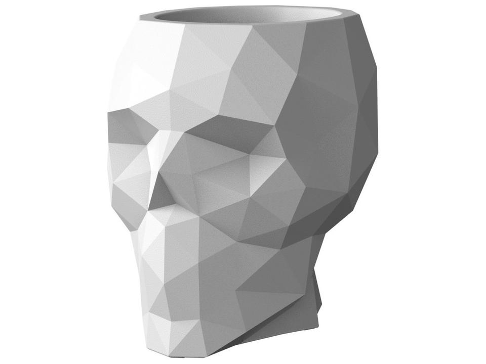 Vondom Skull Planter 17 Inch in Black