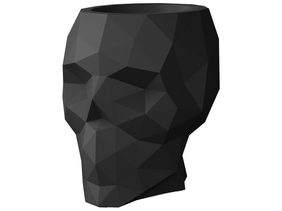 Vondom Skull Planter 30 Inch Black