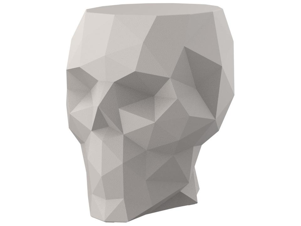Skull Polyethylene Stool in Ecru