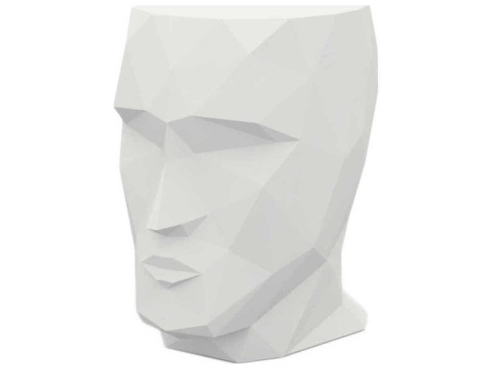 Vondom Adan Faceted Polyethylene End Table in Matte White