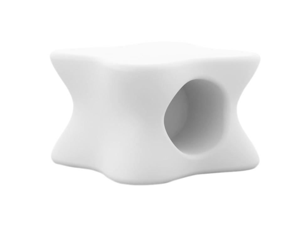 Pal Square Coffee Table in White Matte Polyethylene by Karim Rashid