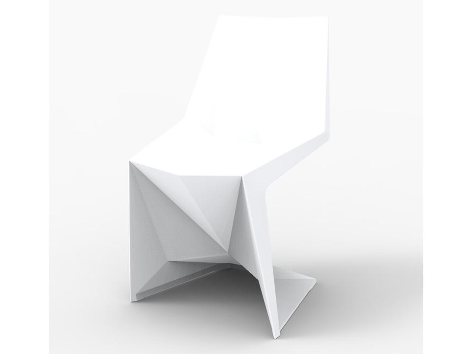 Voxel White Matte Resin Dining Chair Set of 4