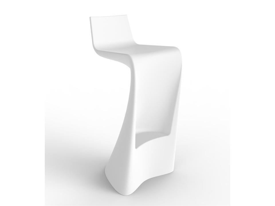 Vondom Wing Indoor Outdoor Bar Stool in Matte White