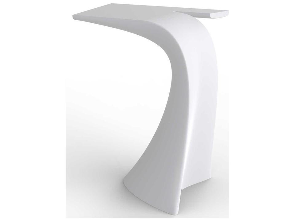 Wing Bar Table in Matte White Polyethylene by A-cero