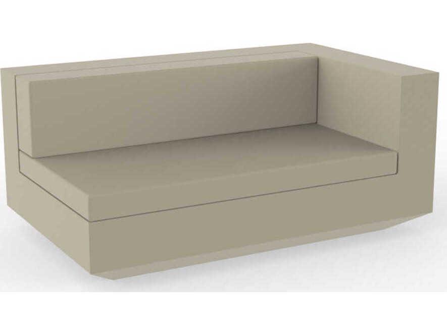 Vela Left XL Modular Sectional Sofa in Ecru with Nautical Fabric