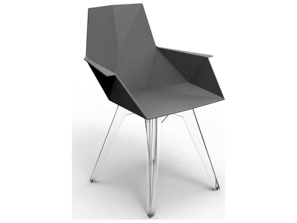 Faz Black Matte Resin Dining Chair Set of 4