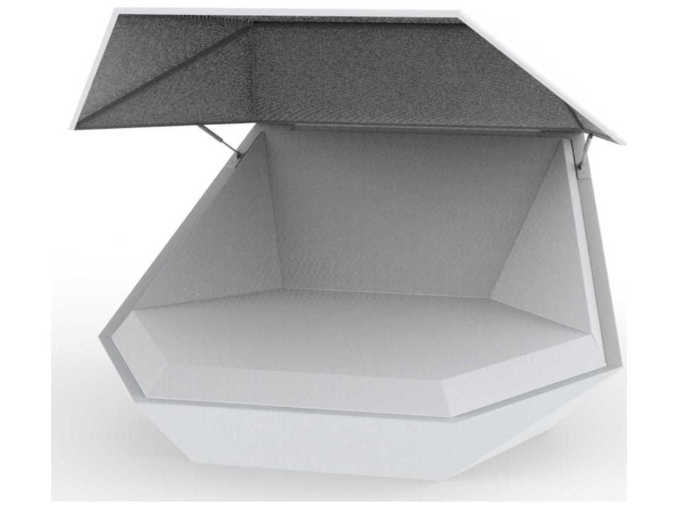Vondom Faz Daybed 360° Swivel with Hinged Canopy