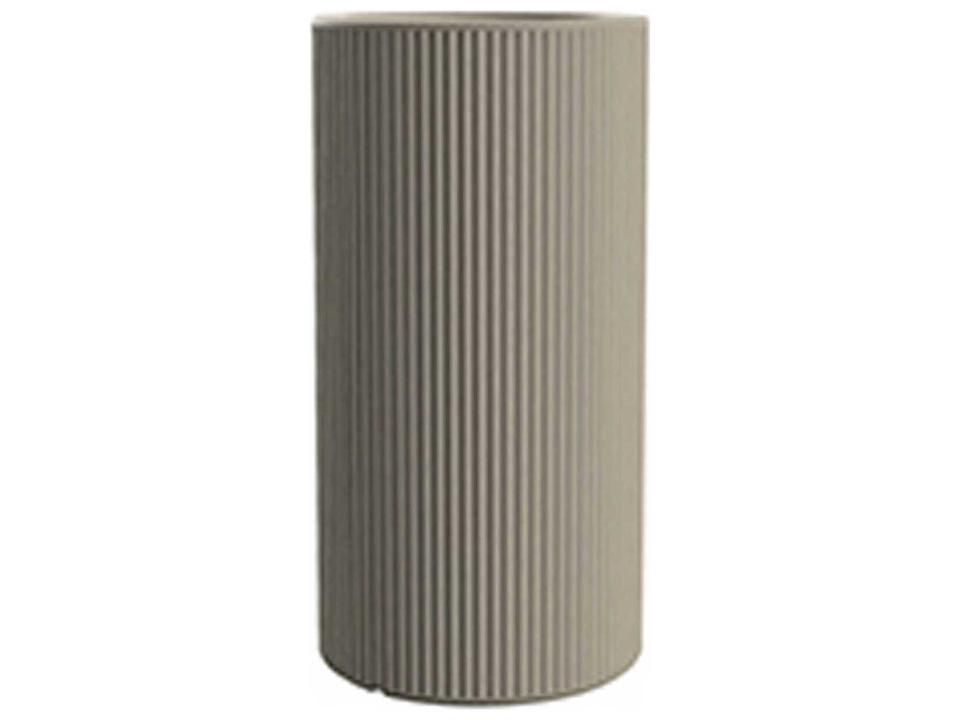 Gatsby Tall Cylinder Planter in Cream