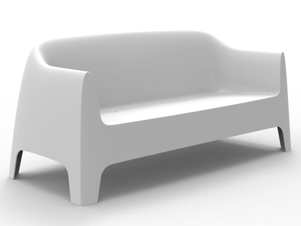 Solid Sofa Sculptural Modern