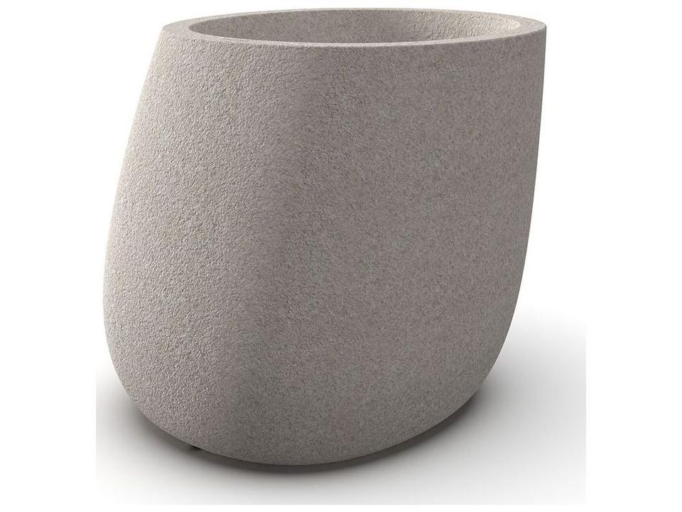 Vondom Stone Planter in Granite Ecru