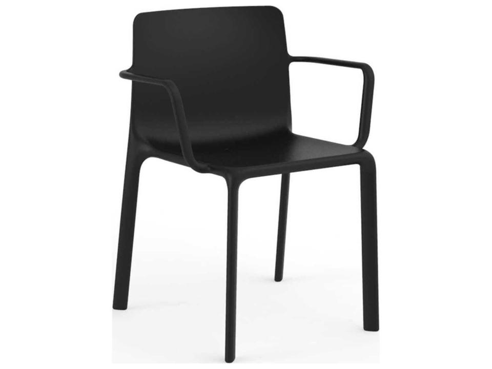 Kes Black Polypropylene Dining Chair Set of 4
