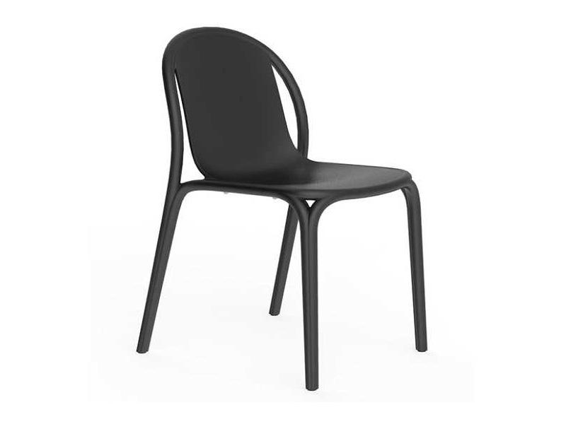 Brooklyn Black Matte Resin Dining Chair Set of 4