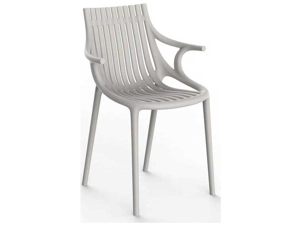 Ibiza Ecru Matte Resin Dining Chair Set of 4
