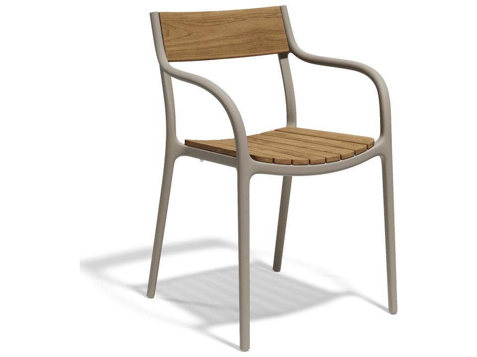 Madison Tortora Polypropylene Wood Dining Chair (Set of 4)