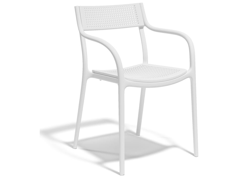 Madison White Polypropylene Resin Dining Chair (Set of 4)
