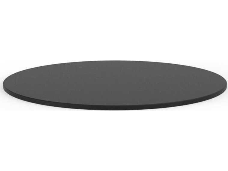 Faz - Round Table Top - Set of 2- 27.25Dia. - HPL Black Edge - Black