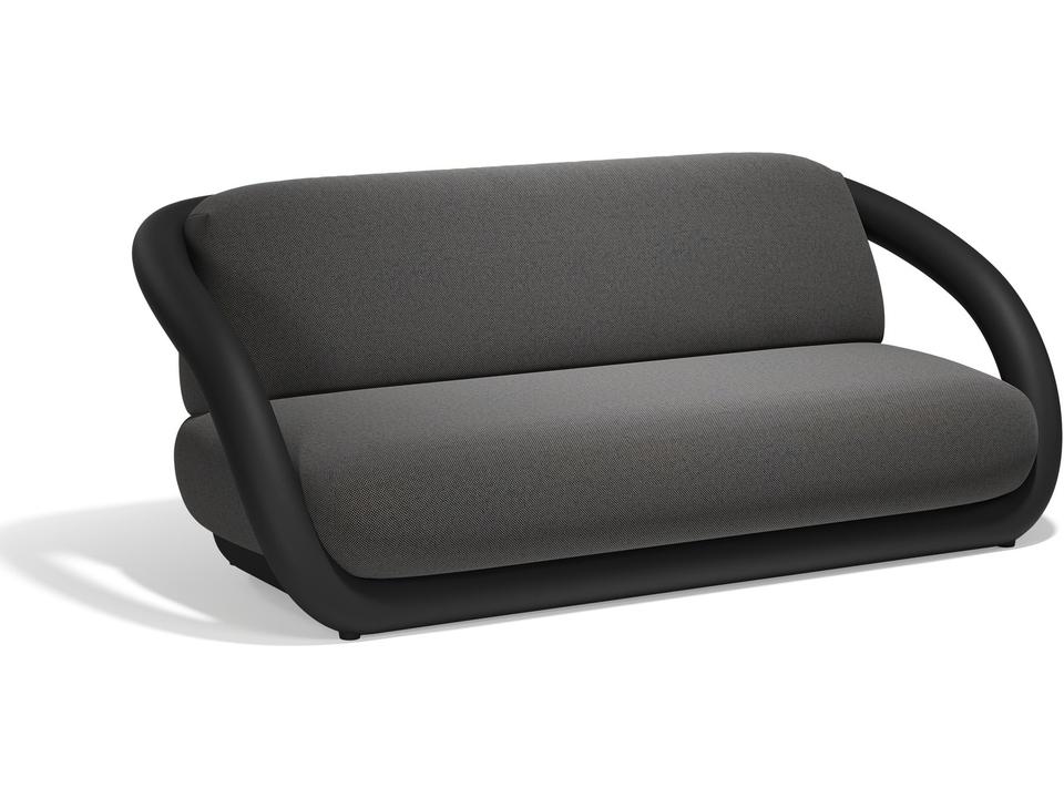 Mel Black Portonovo 10164 Polypropylene Cushion Sofa