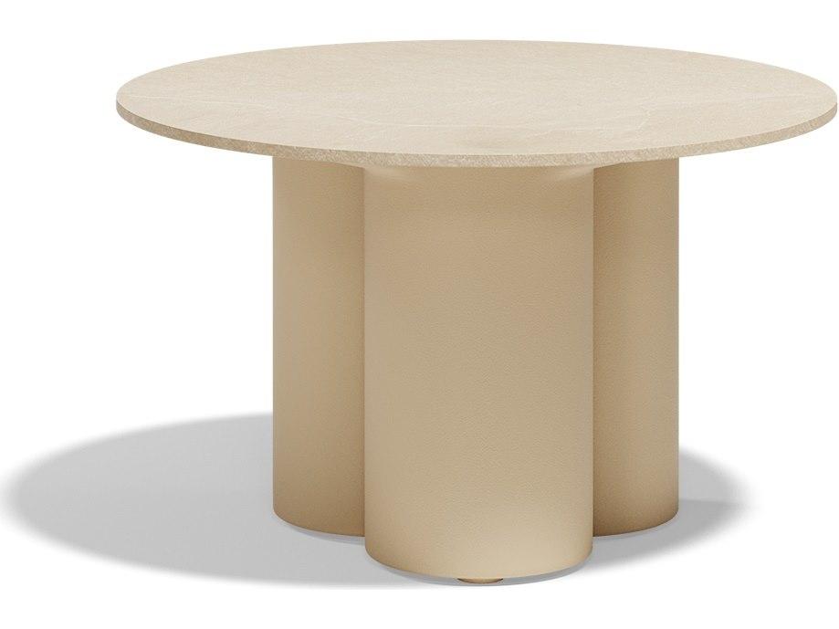 Mel Hpl Cream Polypropylene Round Coffee Table