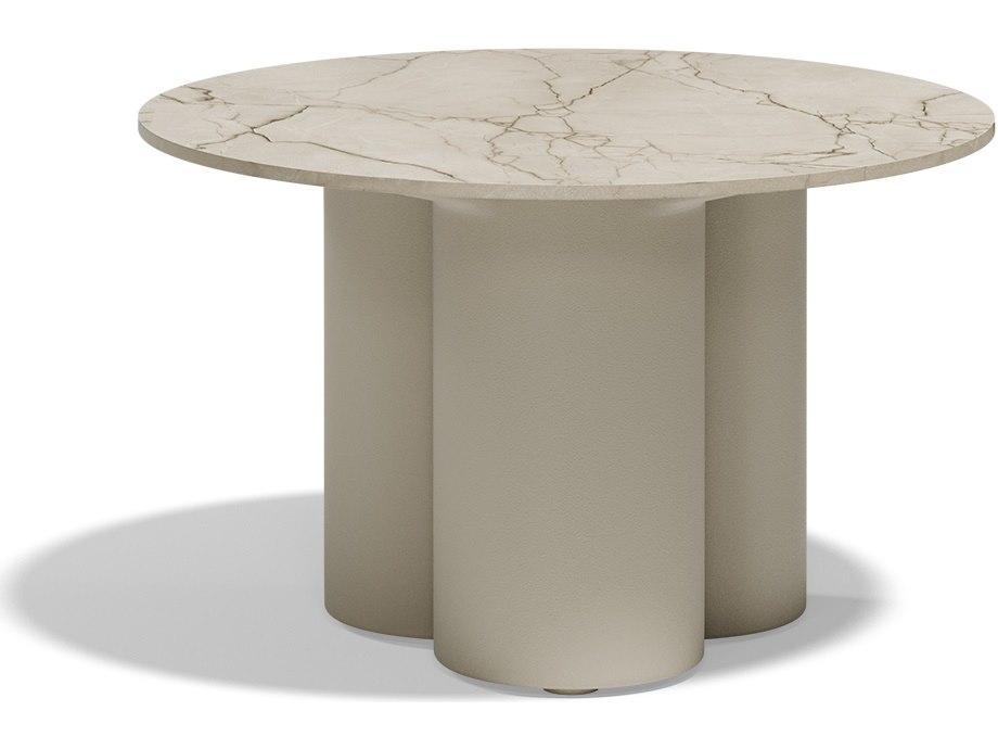 Mel Hpl Ecru Polypropylene Round Coffee Table