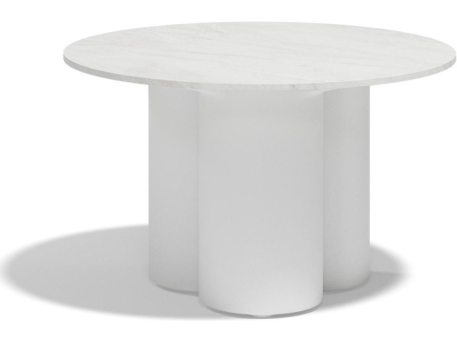Mel Hpl White Polypropylene Round Coffee Table
