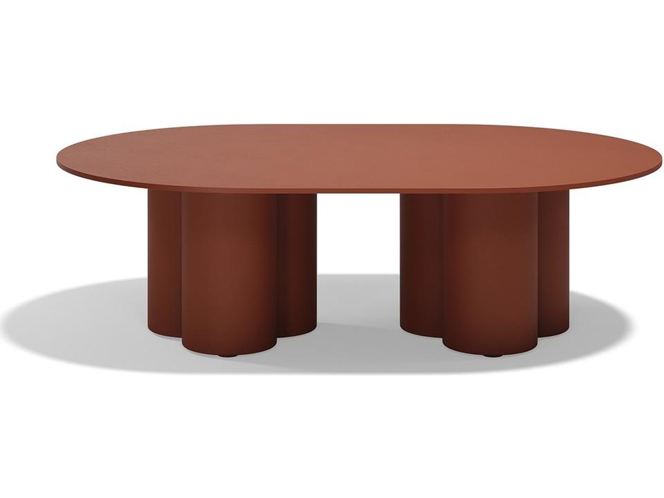 Mel Hpl Clay Polypropylene Oval Coffee Table
