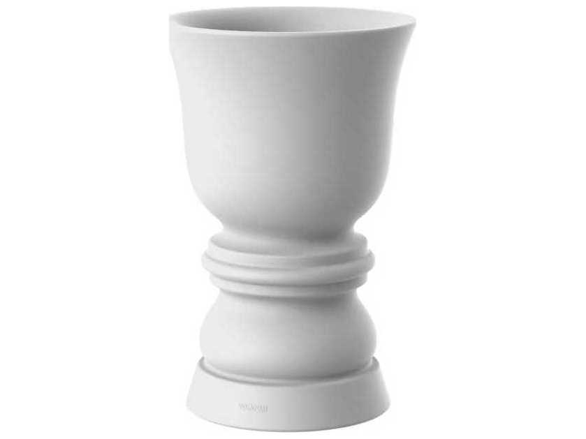 Suave 26-Inch High Planter in White Matte