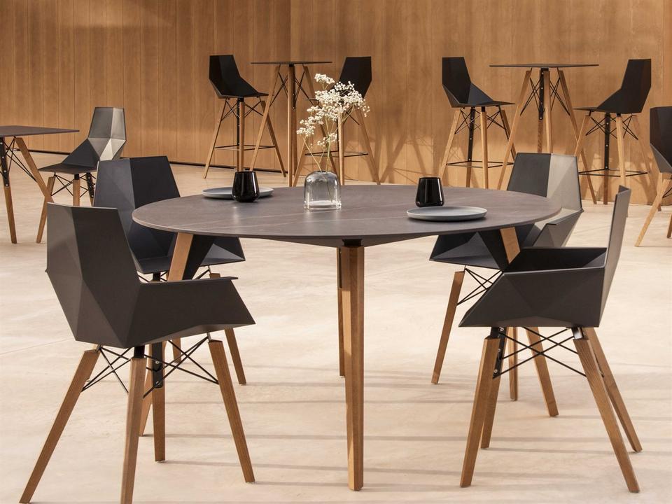 Faz Wood Beech Dining Room Set