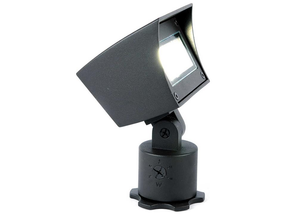 5021 LED Outdoor Wall Wash Accent Light in Black with Adjustable Brightness and Beam