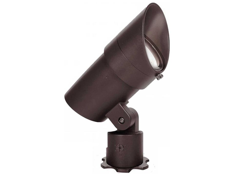 Grand Accent Outdoor LED Accent Light in Bronze with Adjustable Beam