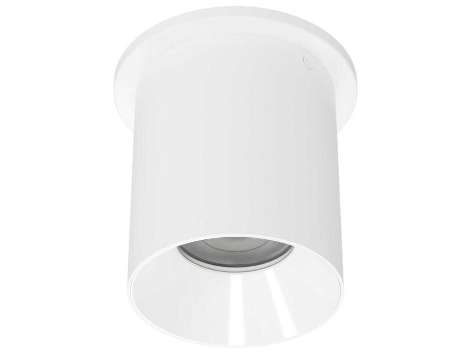 Zoron Round Trimmed LED Flush Mount Ceiling Light in White