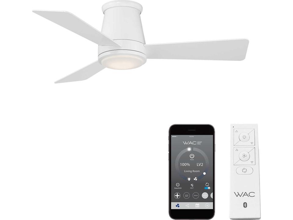 Hug 44 Inch Flush Mount Ceiling Fan Smart LED Indoor Outdoor