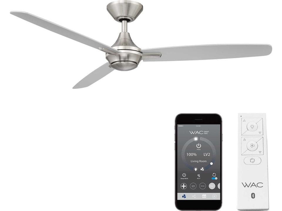Blitzen 54 Inch Smart Ceiling Fan in Brushed Nickel