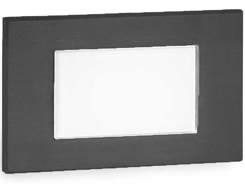 LED 130 Black Step and Wall Light Indoor Outdoor