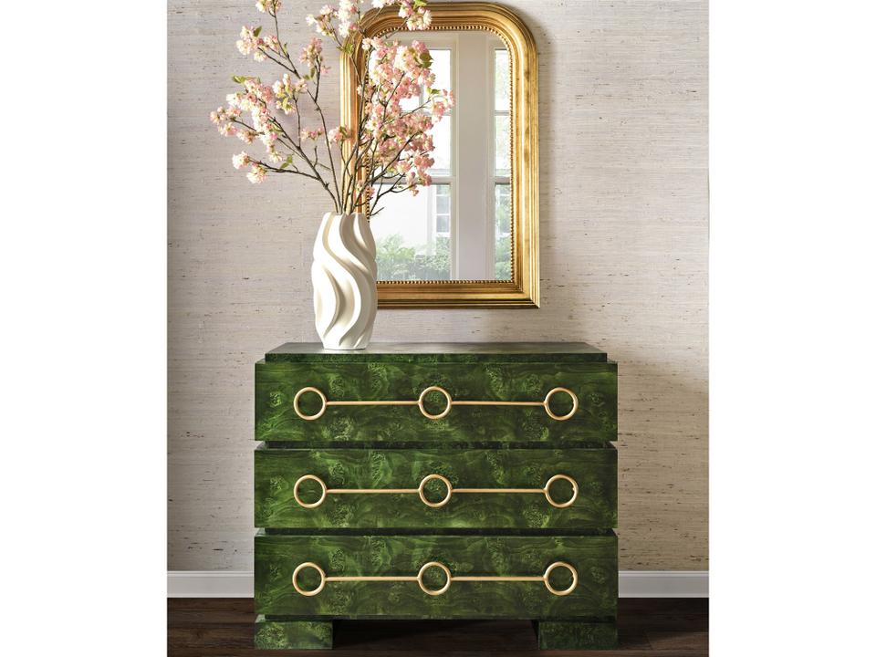 Roderick Bedroom Green Dresser And Mirror Set