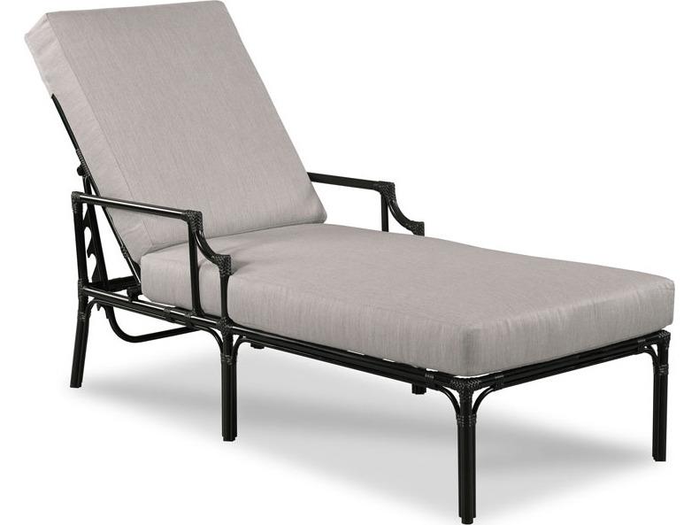 Carlyle Outdoor Chaise Lounge in Satin Black