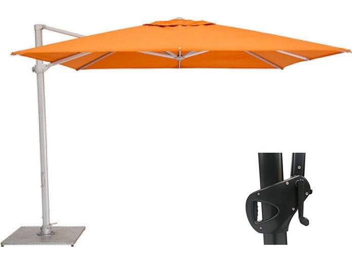 Pavone 10 Foot Square Cantilever Umbrella with Grip Handle
