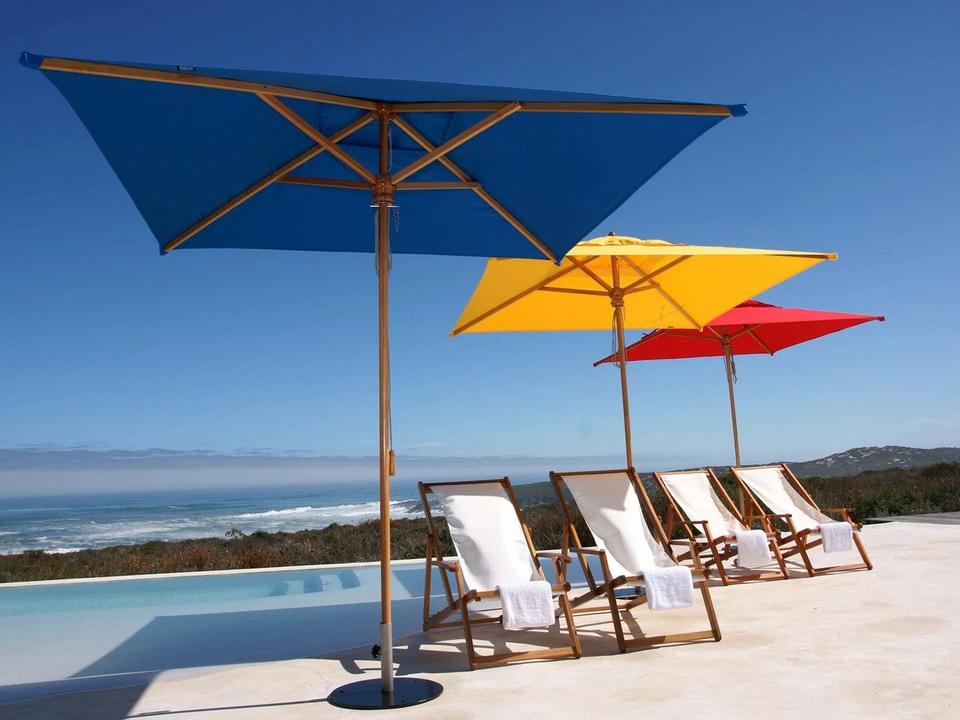 Safari Eucalyptus 7.5 Foot Square Pulley Lift Umbrella