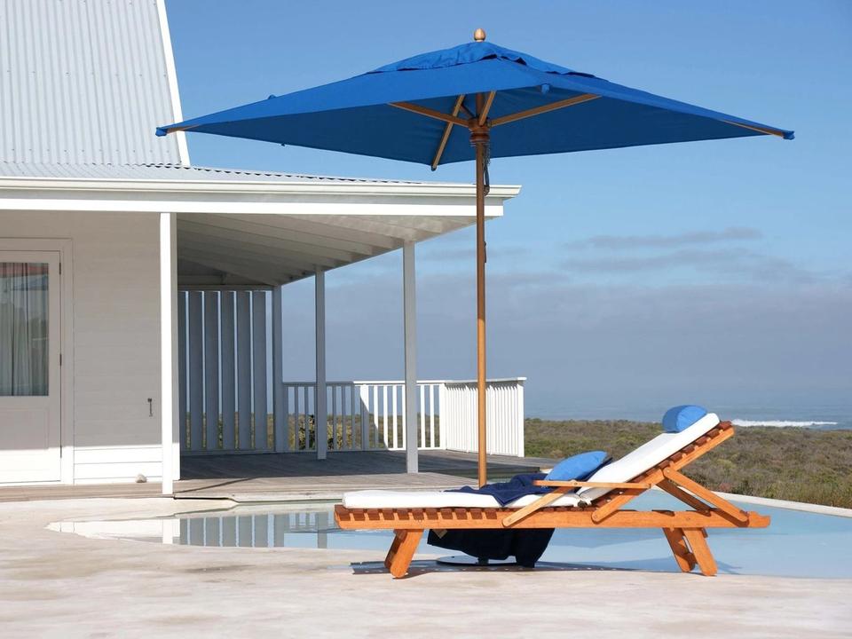 Safari Eucalyptus Pully Lift 9.8 Foot Square Patio Umbrella