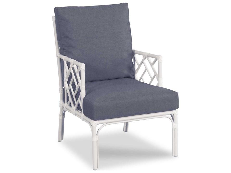 Carlyle Cloud White Aluminum Cushion Lounge Chair