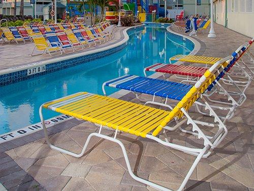 Country Club Strap Aluminum Outdoor Lounge Set