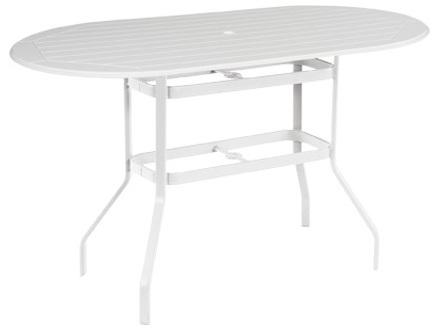 Newport MGP Oval Balcony Table with Umbrella Hole