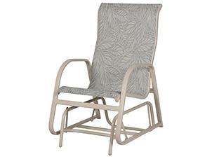 Ocean Breeze Sling Aluminum High Back Glider Lounge Chair