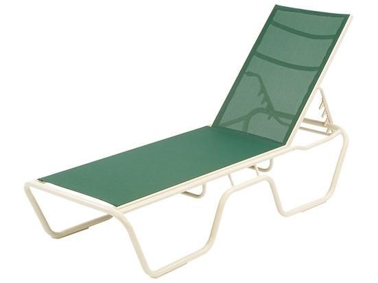 Neptune Sling Aluminum Stacking Chaise Lounge