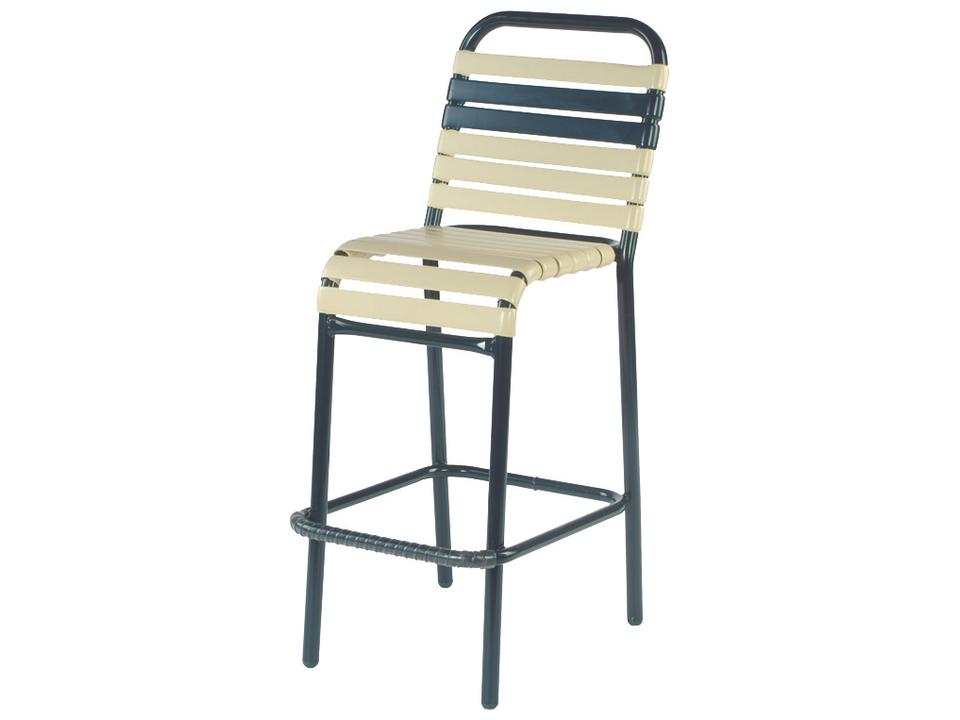 Neptune Strap Stacking Outdoor Patio Bar Chair