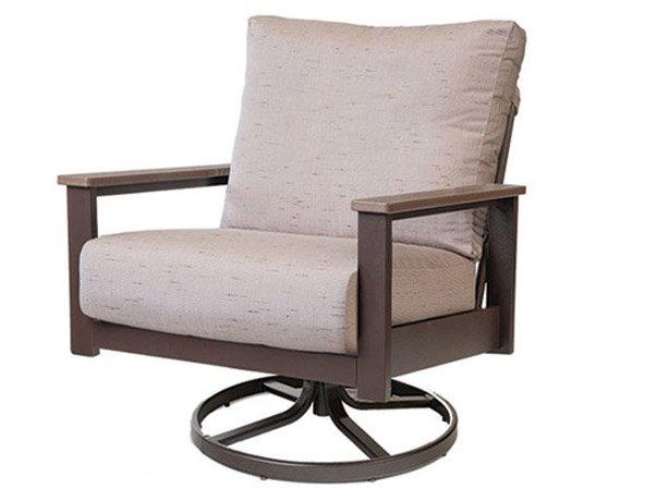 Kingston Cushion MGP High Back Swivel Rocker Patio Lounge Chair